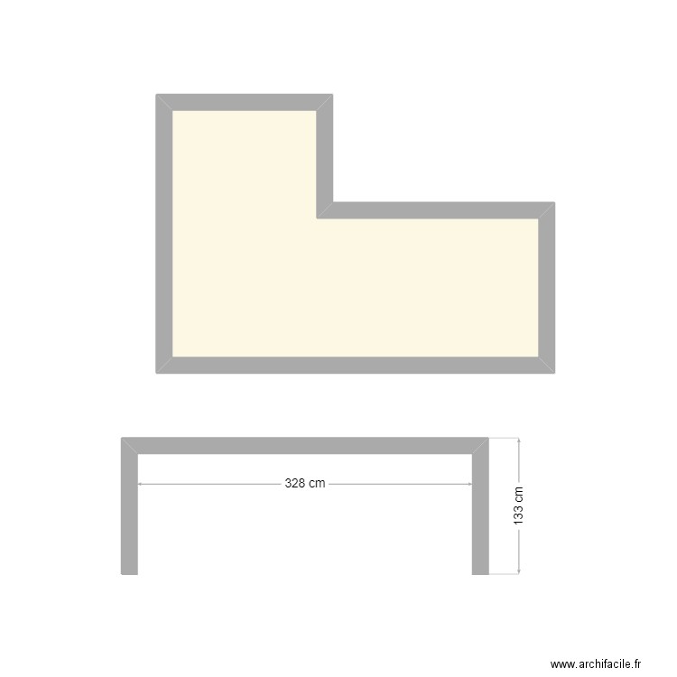 BUIGNET 1. Plan de 1 pièce et 6 m2