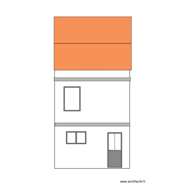 FACADE AVANT. Plan de 