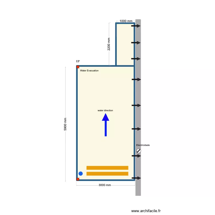 Pedro garcia v2. Plan de 2 Pièces et 19 m² Pedro garcia v2. Plan de 2 Pièces et 19 m²