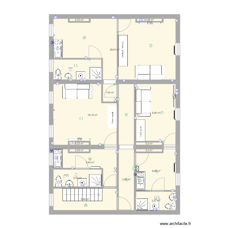 appart valernciennes. Plan de 0 pièce et 0 m2