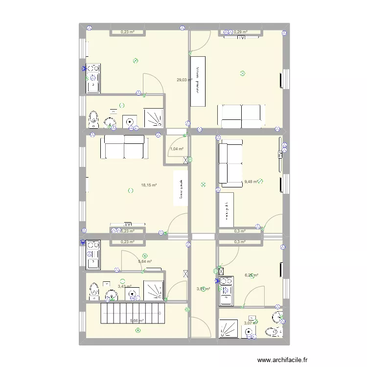 appart valernciennes. Plan de 
