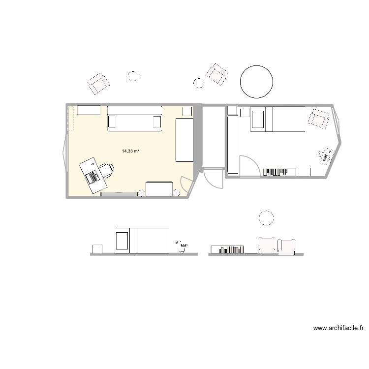 Bureau abps. Plan de 0 pièce et 0 m2