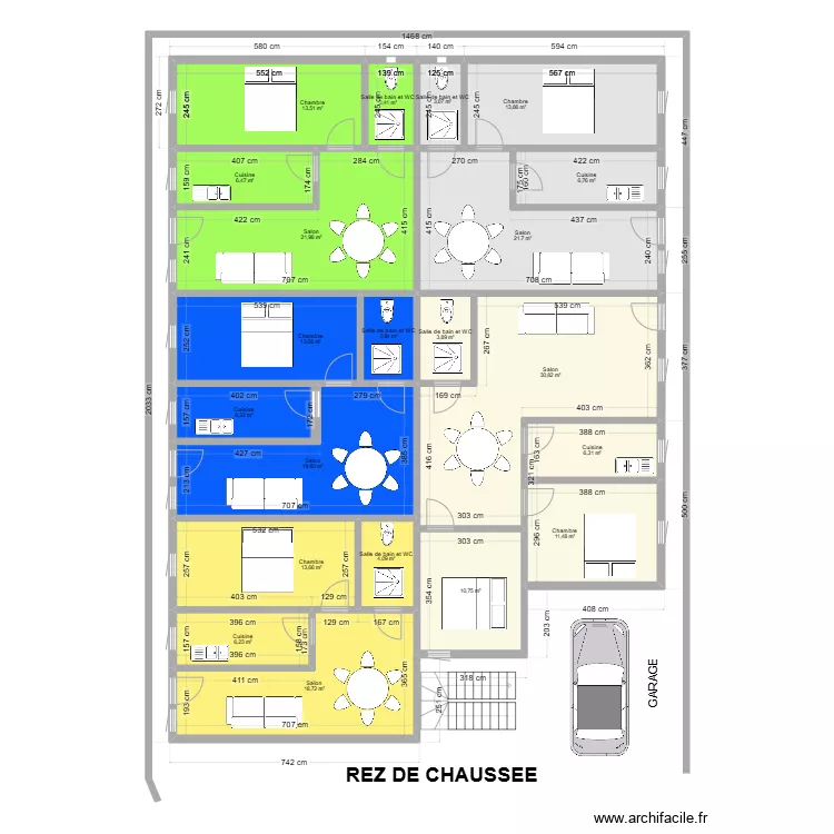 REZ DE CHAUSSEE 8 FEVRIER 2025. Plan de 