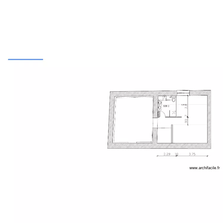 Projet &eacute;tage. Plan de 