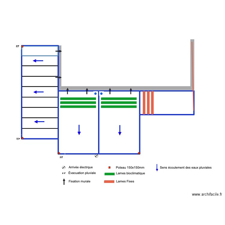 MARINA . Plan de 15 pièces et 53 m2