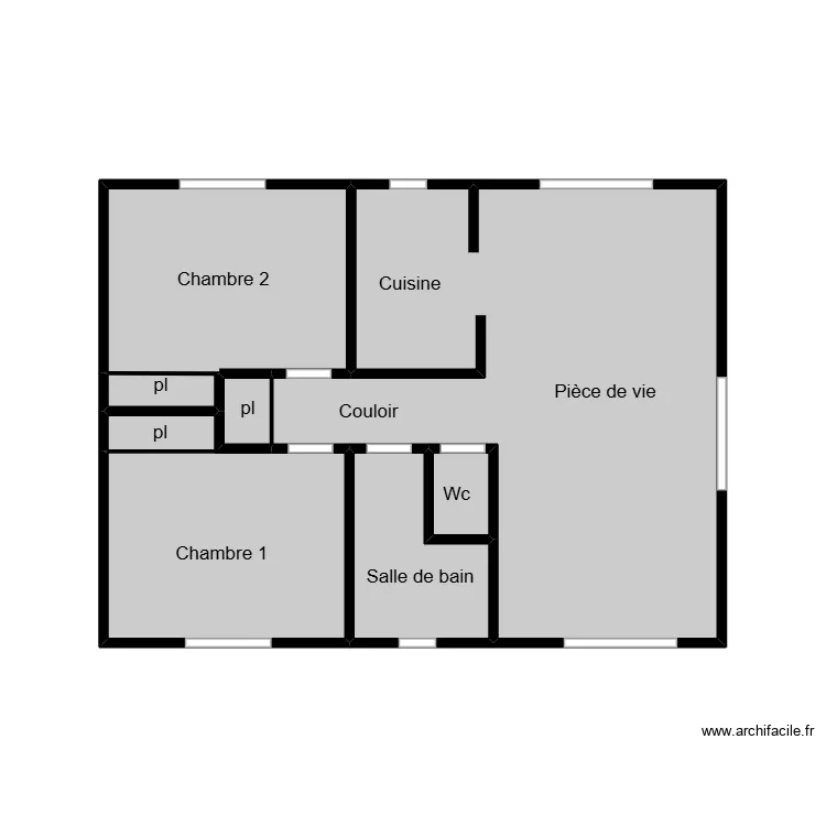 Batt amiante termites edf. Plan de 7  et 24 m²