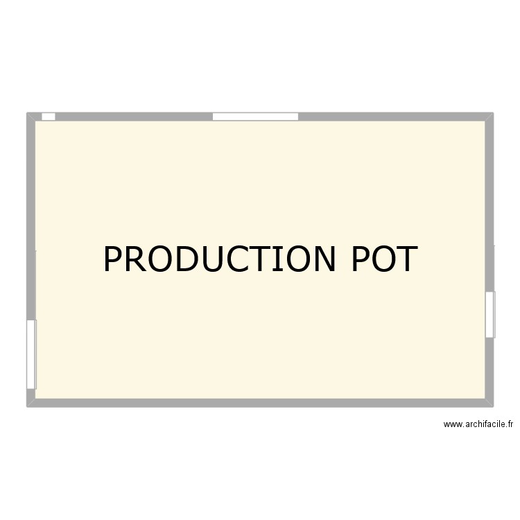 PLAN PRODUCTION. Plan de 1 pièce et 134 m2