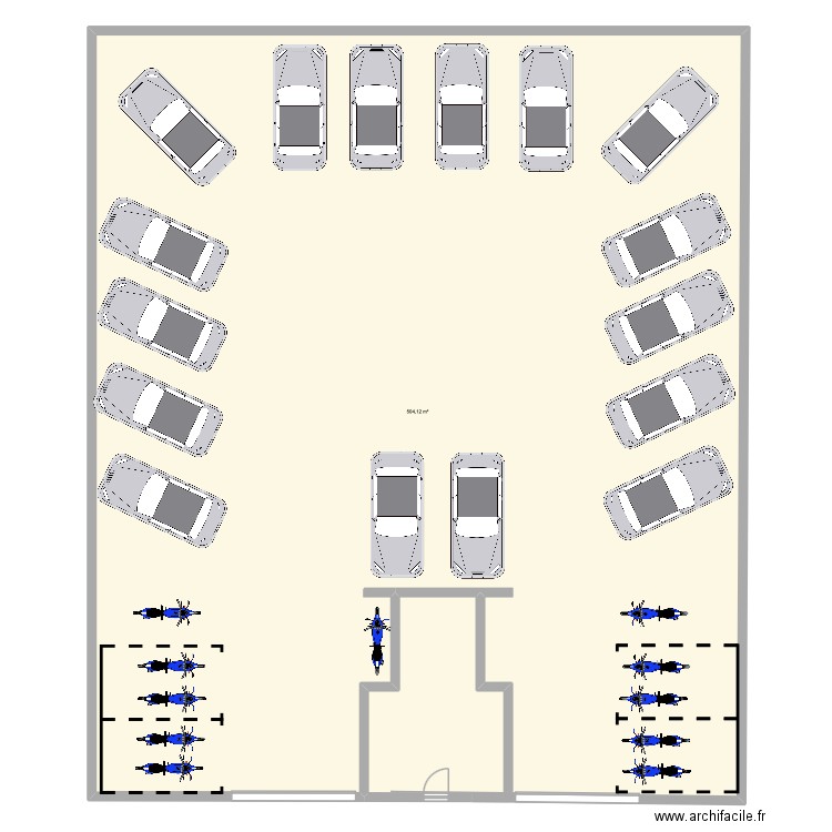 123. Plan de 1 pièce et 504 m2