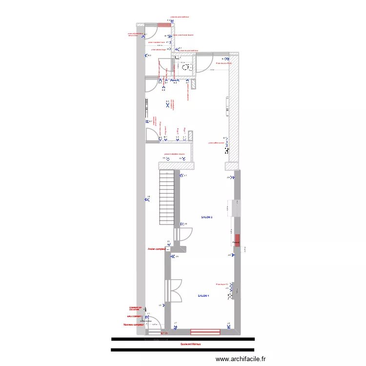 Rez plan pour Ores. Plan de 