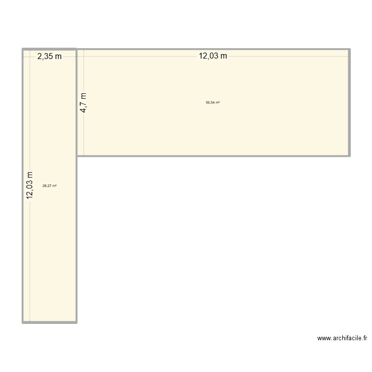 Maison Contenairs. Plan de 2 pièces et 85 m2