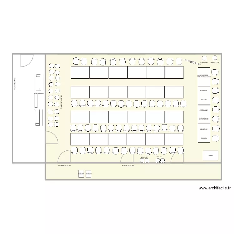 plan CC TLN Election. Plan de 3  et 161 m²