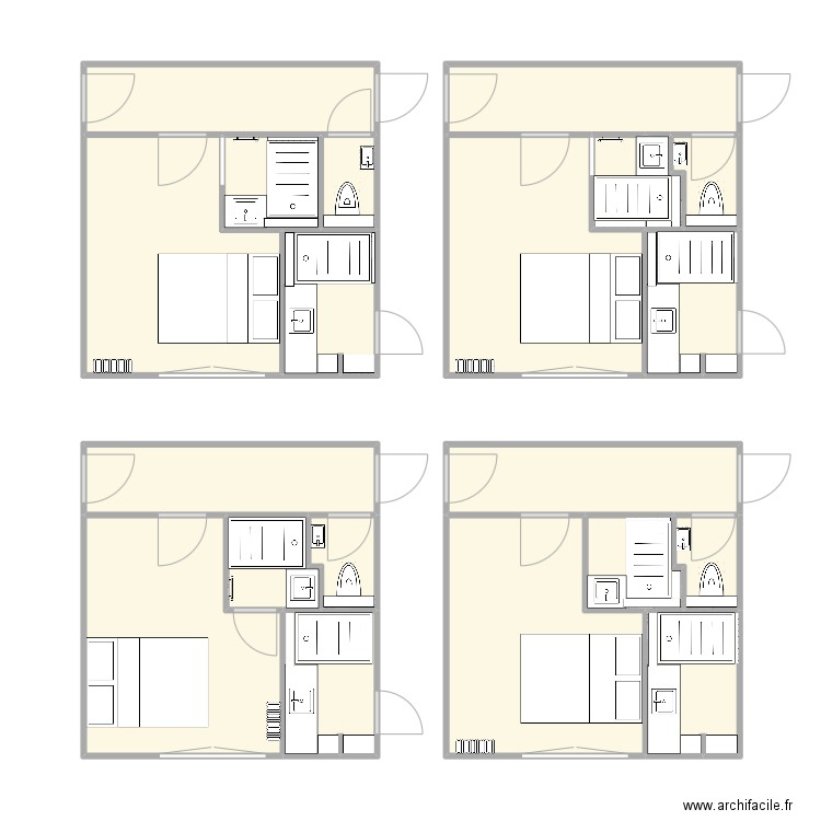 Renovation Boulogne - Salles de bain WC. Plan de 20 pièces et 81 m2