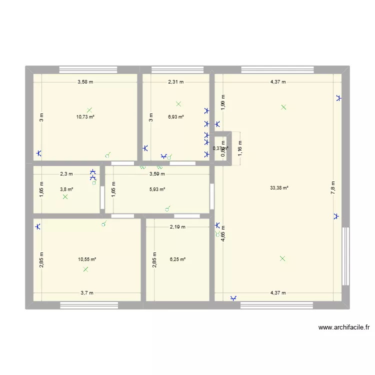 Enseignement. Plan de 8 et 78 m² Enseignement. Plan de 8 et 78 m²
