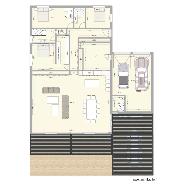 plan 8 rectangle, garage a part, entree separee. Plan de 14 Pièces et 246 m² plan 8 rectangle, garage a part, entree separee. Plan de 14 Pièces et 246 m²