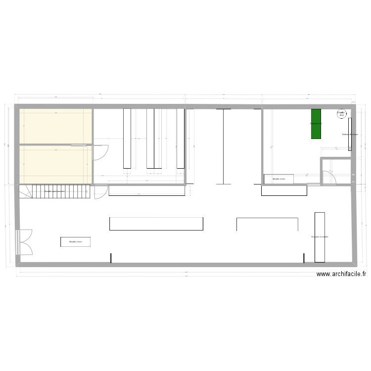 Ailes 2. Plan de 2 pièces et 20 m2