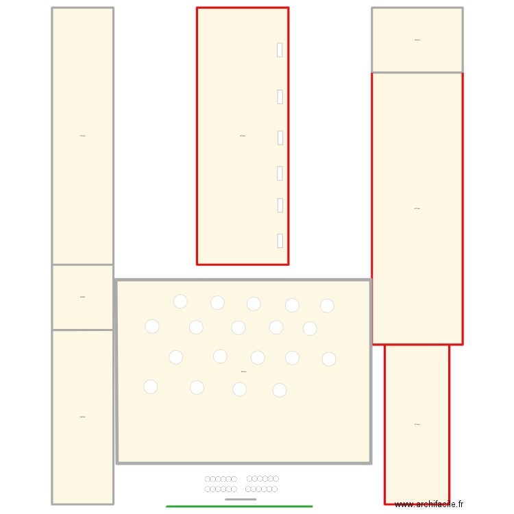 Floorplan Ferme Suzanne. Plan de 8 pièces et 2442 m2