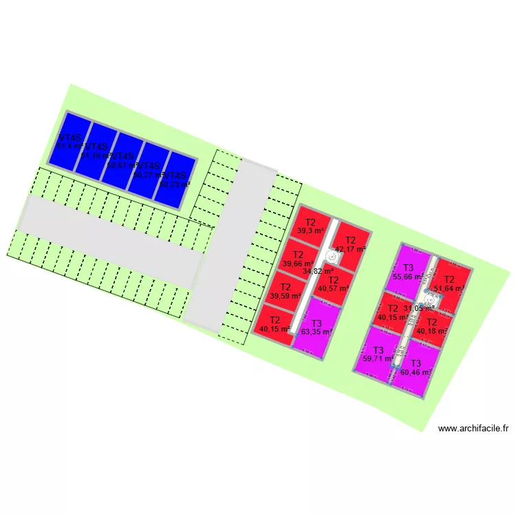ARVERT COOP. Plan de 20  et 932 m²