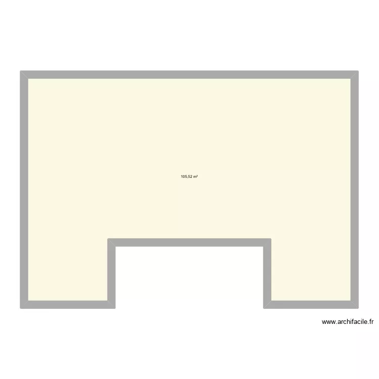Maison. Plan de 1  et 106 m²