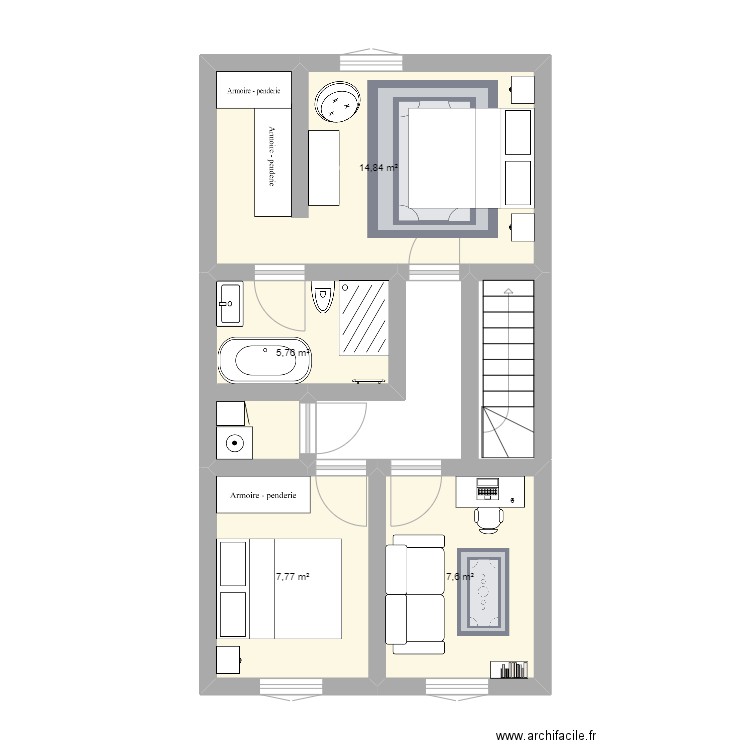 2ème étage. Plan de 0 pièce et 0 m2