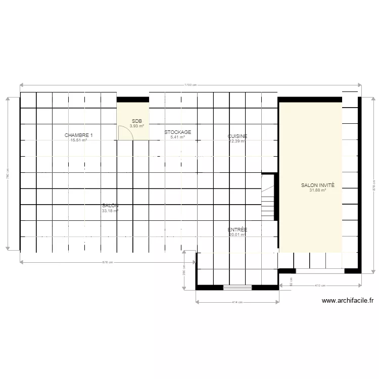 10 POINCARRE CARRELAGE. Plan de 