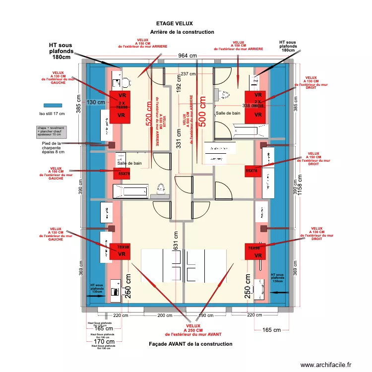 Levis St Nom Rdch VELUX. Plan de 