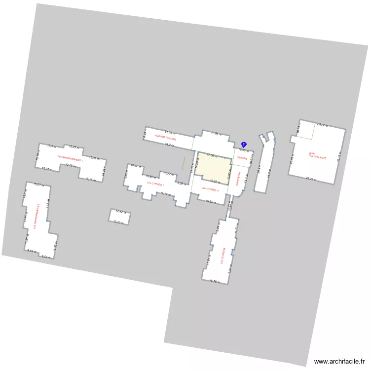 Mas Saint PIERRE plan de mas 02. Plan de 