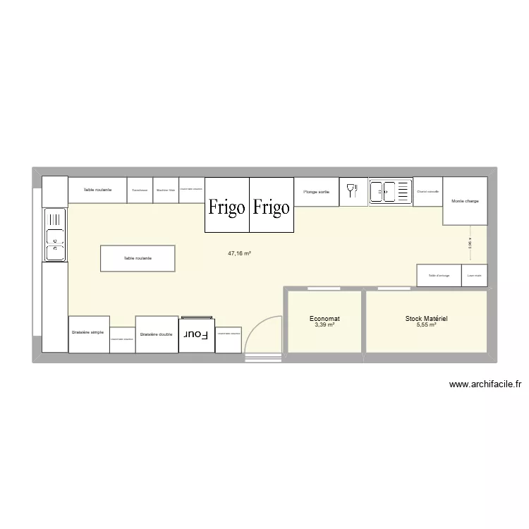 Local Payerne sans escalier. Plan de 3 pièces et 56 m² Local Payerne sans escalier. Plan de 3 pièces et 56 m²