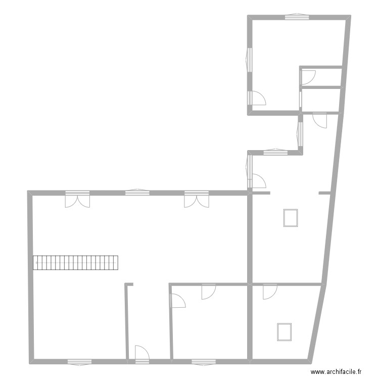 blanche rdc. Plan de 6 pièces et 193 m2