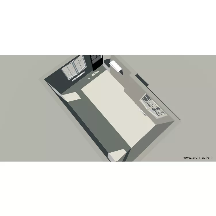 cuisine cynthia. Plan de 1 Pièce et 27 m²