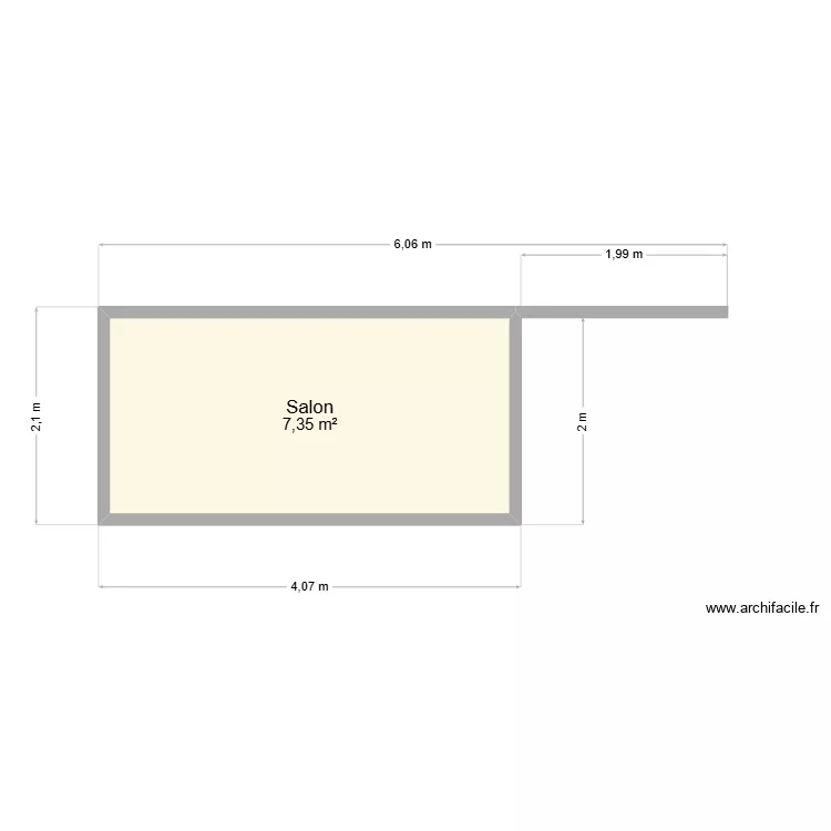 ESSAIS DIM 050426 AVEC COTE. Plan de 1 et 7 m² ESSAIS DIM 050426 AVEC COTE. Plan de 1 et 7 m²