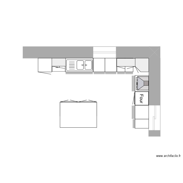 MAN cuisine. Plan de 0 pièce et 0 m2