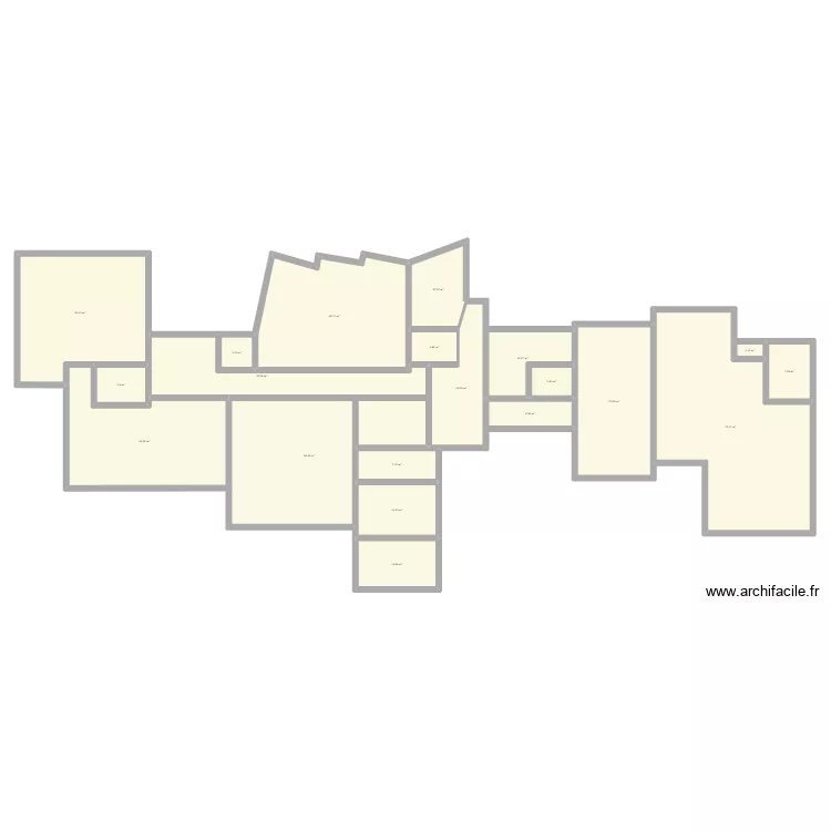 ecole. Plan de 20  et 449 m²