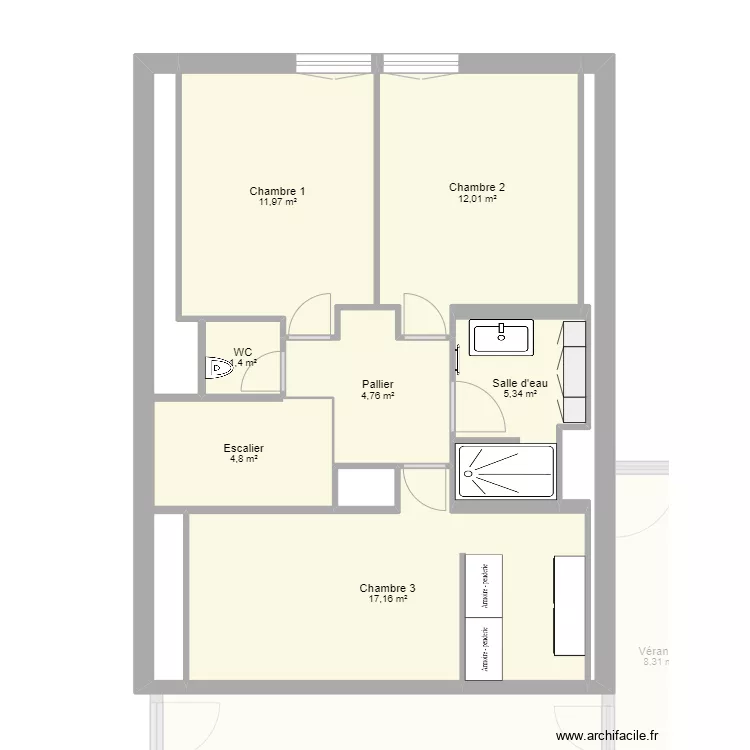 plan maison pabu. Plan de 