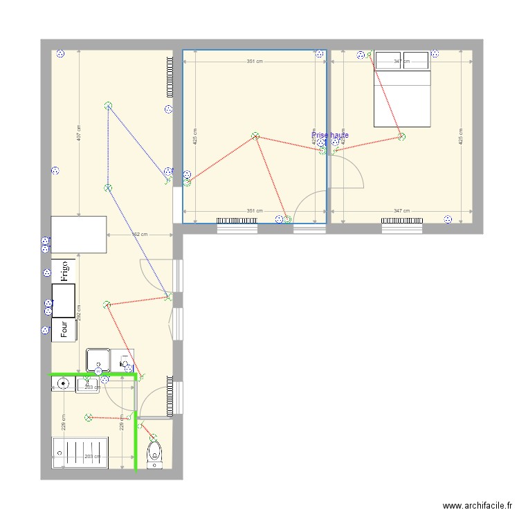 audion selles sur cher. Plan de 5 pièces et 60 m2