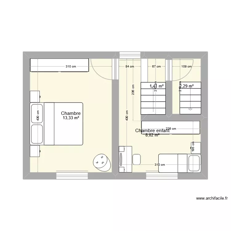 ACGIau92 / 1. Plan de 4 Pièces et 25 m² ACGIau92 / 1. Plan de 4 Pièces et 25 m²