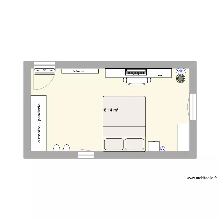 IMAGINATION CHAMBRE. Plan de 1 et 18 m² IMAGINATION CHAMBRE. Plan de 1 et 18 m²
