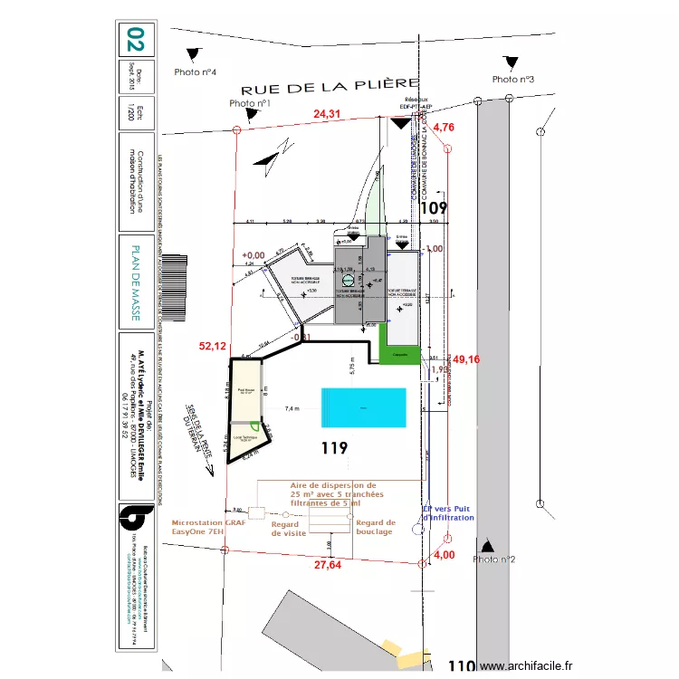 Permis Modificatif OK 032026. Plan de 3  et 57 m²