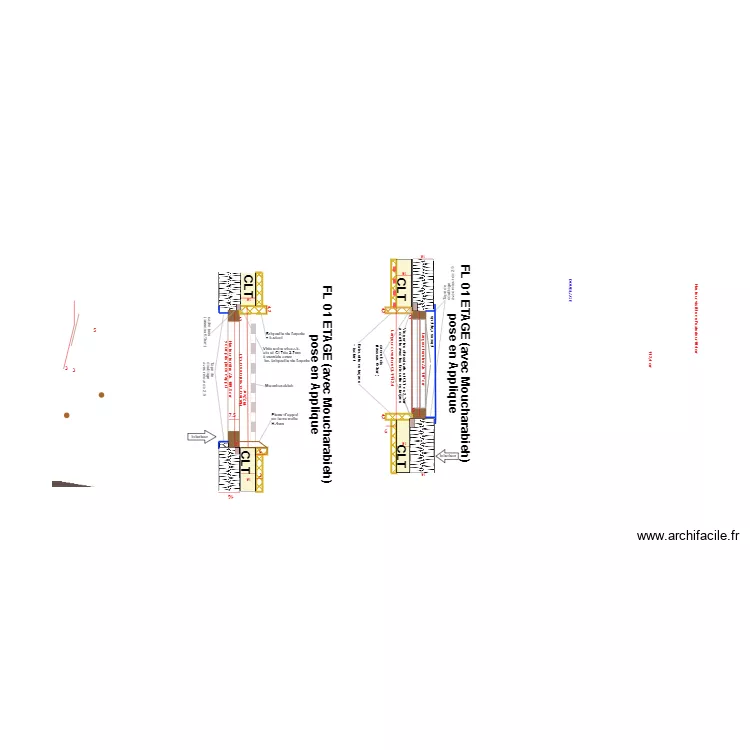 FL 01 ETAGE (avec Moucharabieh). Plan de 