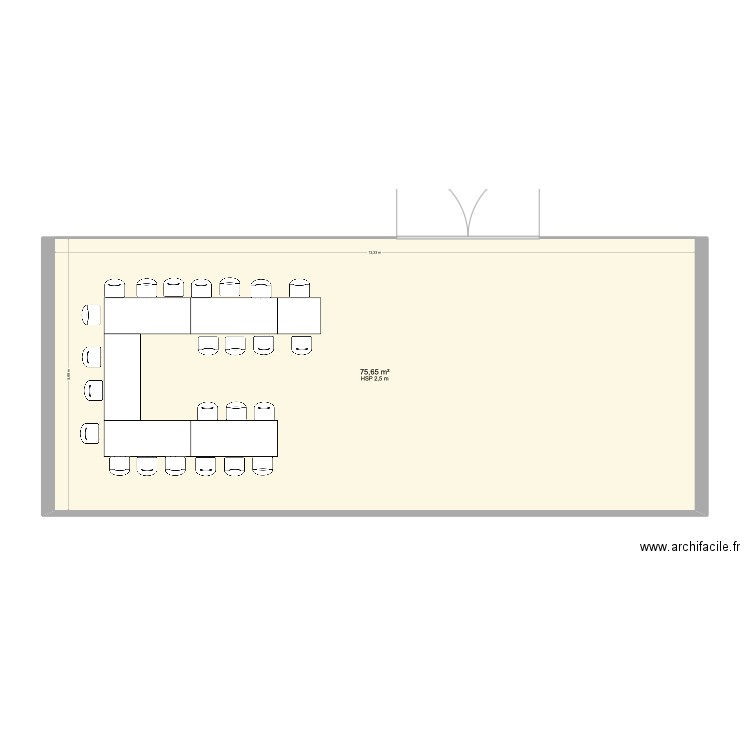 plan de table mariage. Plan de 1 pièce et 76 m2