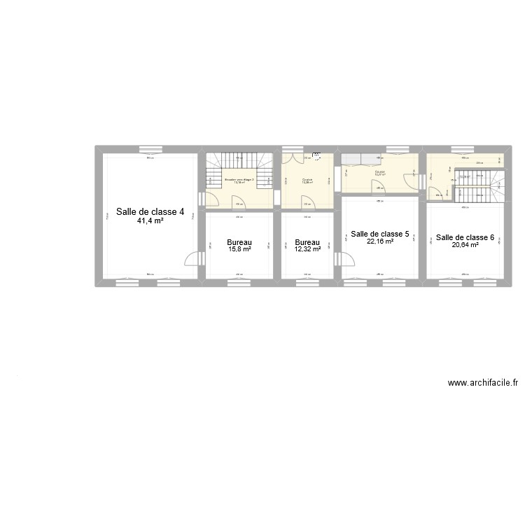 Timon david - étage timon david - AT9. Plan de 9 pièces et 159 m2