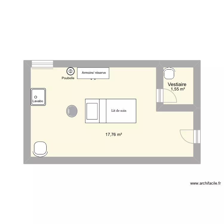 Travail BBE2. Plan de 2  et 19 m²