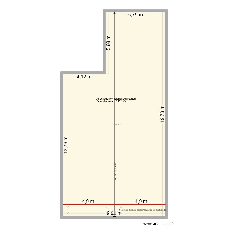 Vergers de Montgratté . Plan de 1 pièce et 171 m2