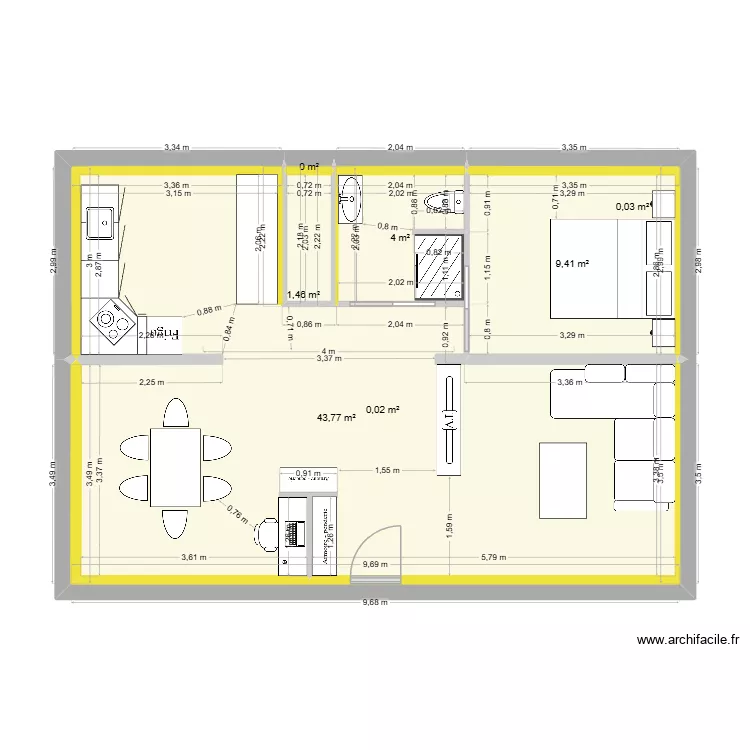 Maison Plage Base Bis dec25. Plan de 