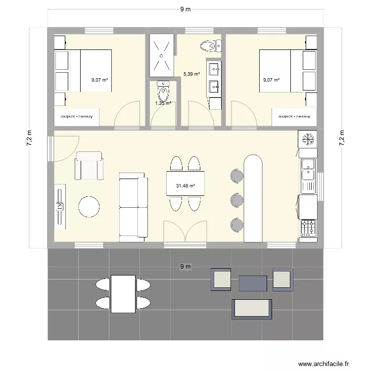 Bungalow5. Plan de Bungalow5. Plan de