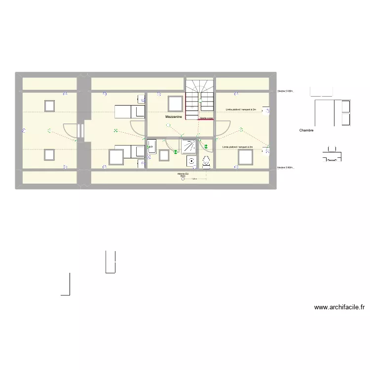 &eacute;lectricit&eacute; &eacute;tage. Plan de 