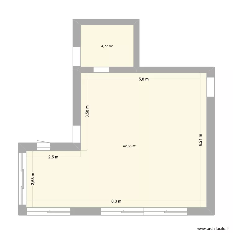 agrandissement cuisine st maxime. Plan de 2 et 47 m² agrandissement cuisine st maxime. Plan de 2 et 47 m²