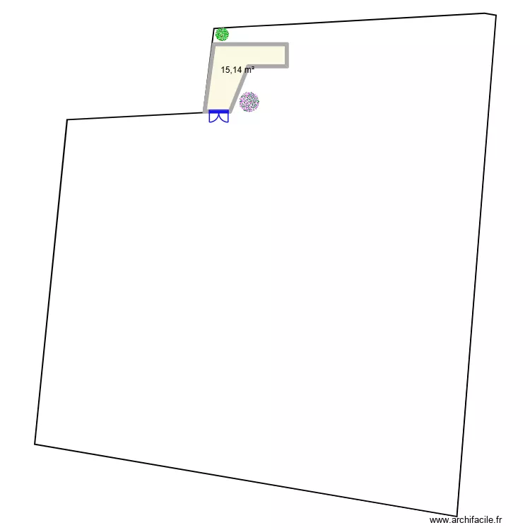 id&eacute;e3. Plan de 1  et 15 m²