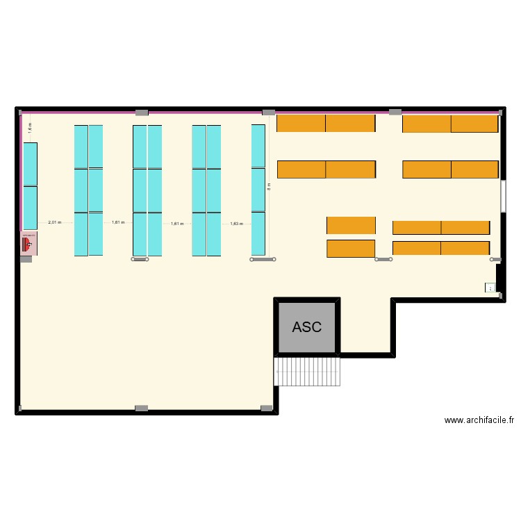 Plan 3 et demi. Plan de 2 pièces et 404 m2