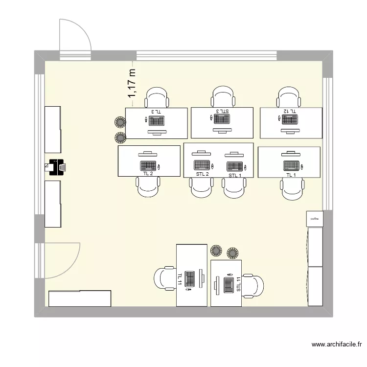 bureau tl v2. Plan de 1 et 44 m² bureau tl v2. Plan de 1 et 44 m²