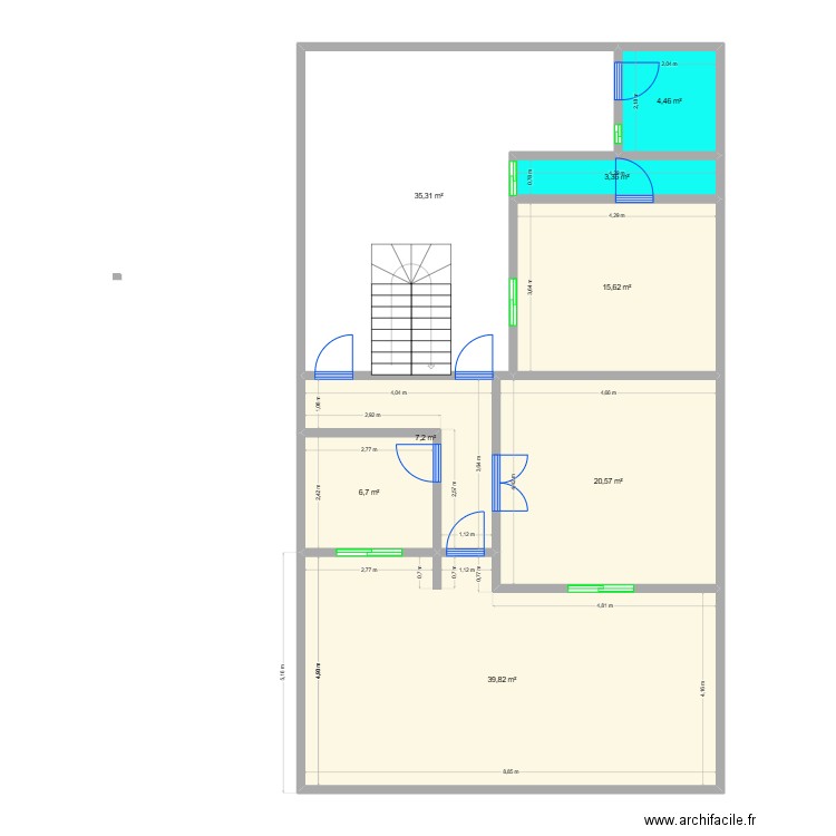 Mbao - Doudou Ndiaye - V2. Plan de 16 pièces et 235 m2